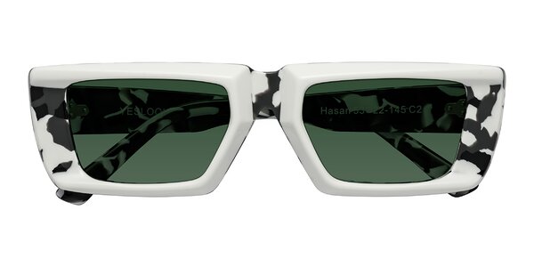 Front of Hasan in White / Black Tortoise