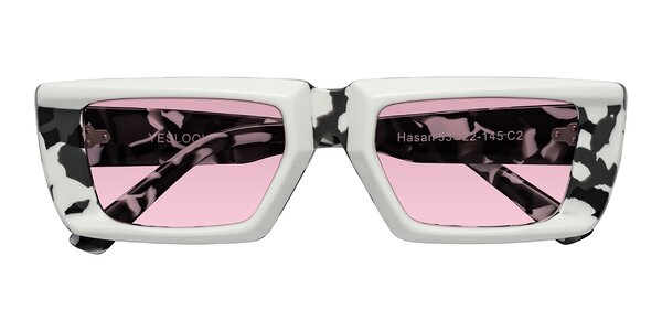 Front of Hasan in White / Black Tortoise