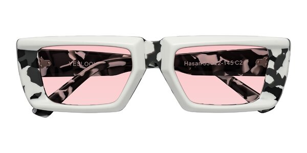 Front of Hasan in White / Black Tortoise