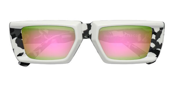 Front of Hasan in White / Black Tortoise