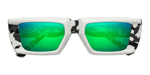 Front of Hasan in White / Black Tortoise