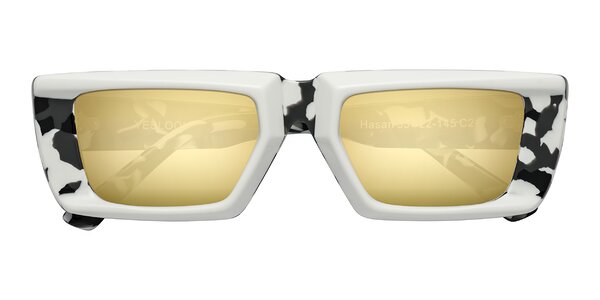 Front of Hasan in White / Black Tortoise