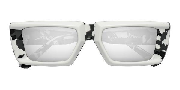 Front of Hasan in White / Black Tortoise