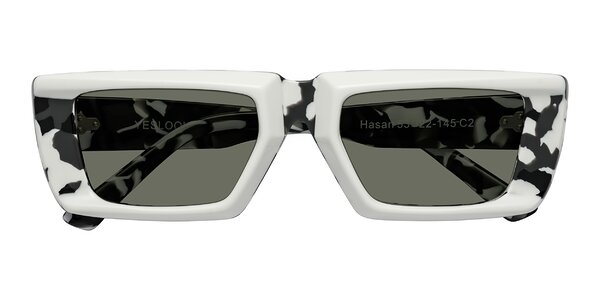 Front of Hasan in White / Black Tortoise