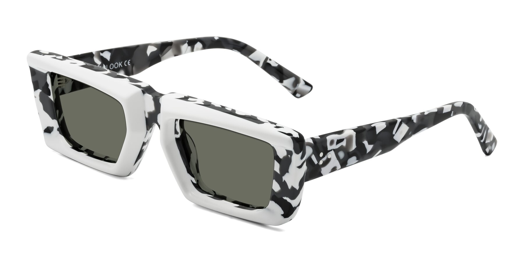 Angle of Hasan in White-Black Tortoise with Gray Polarized Lenses