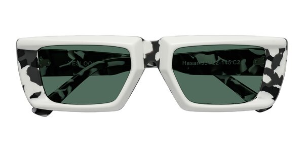 Front of Hasan in White / Black Tortoise
