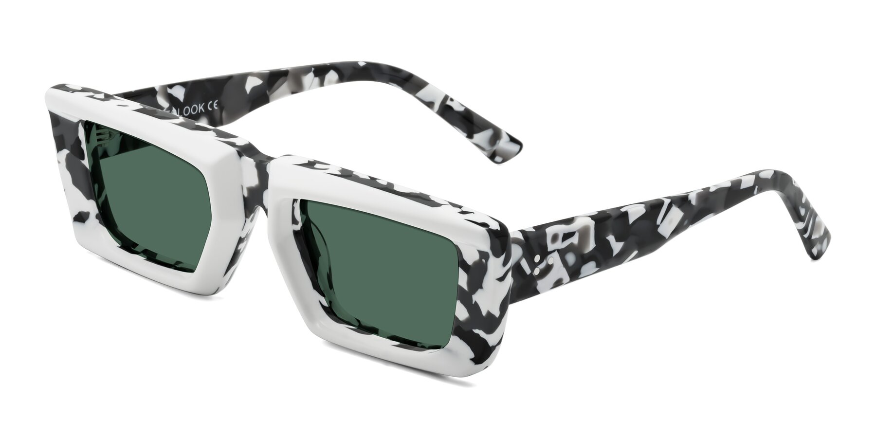 Angle of Hasan in White-Black Tortoise with Green Polarized Lenses