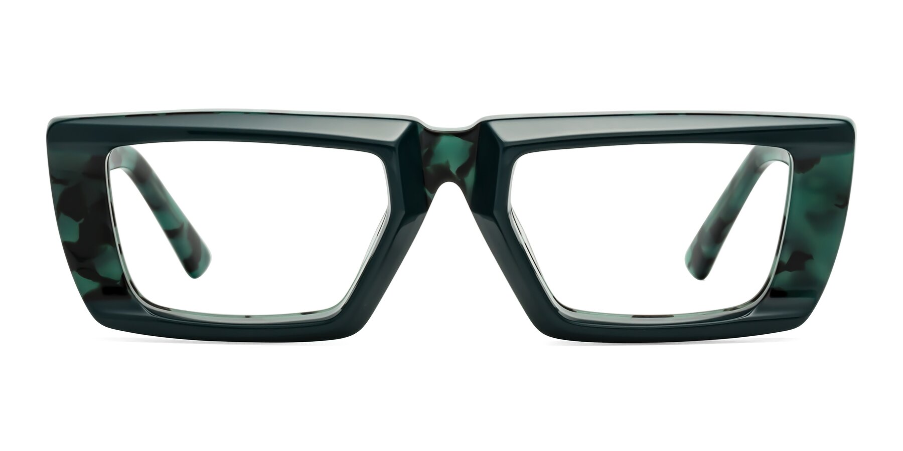 Hasan - Forest Green / Green Tortoise Sunglasses Frame
