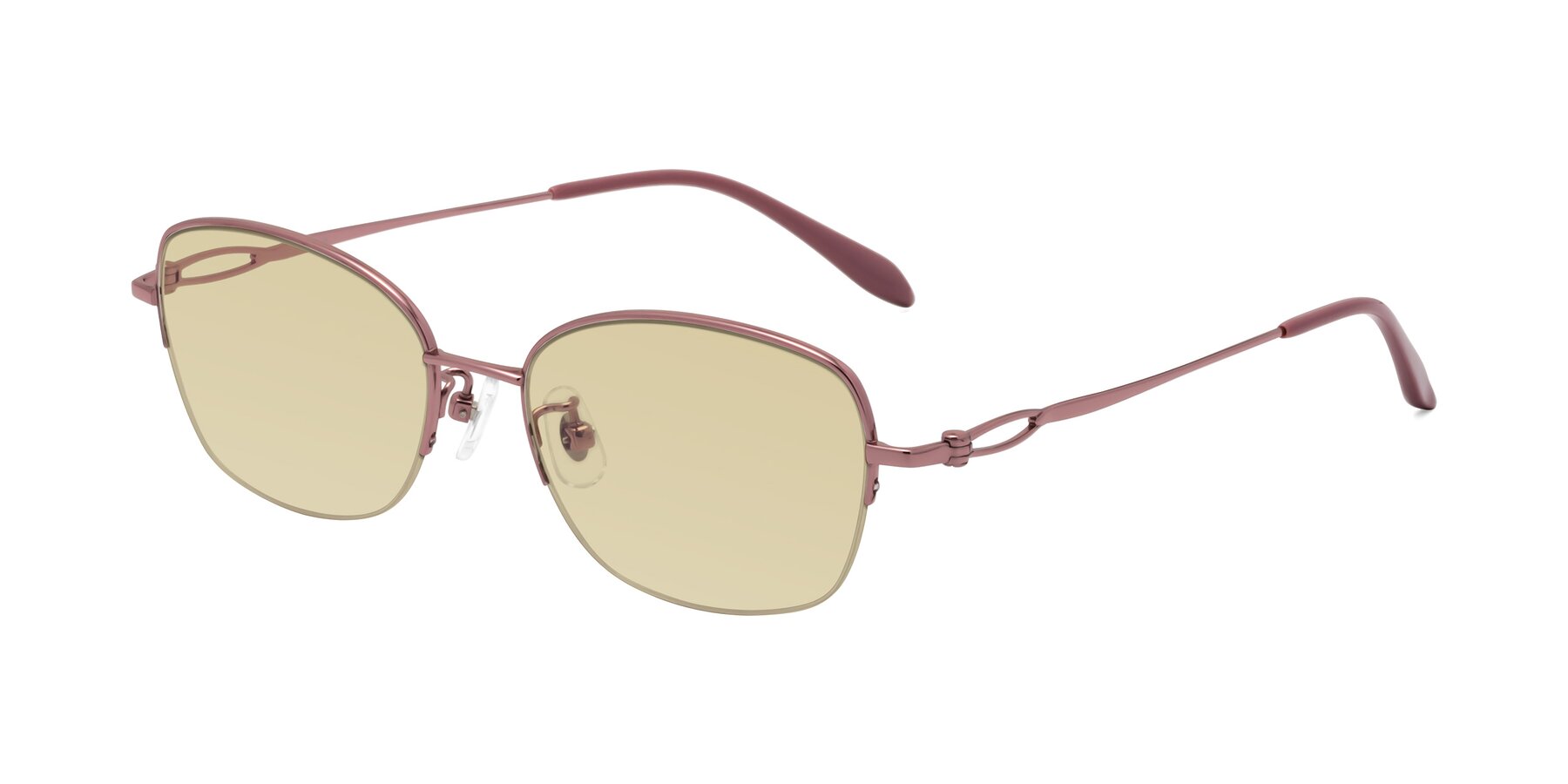Angle of Hiso in Lilac Gold with Light Champagne Tinted Lenses