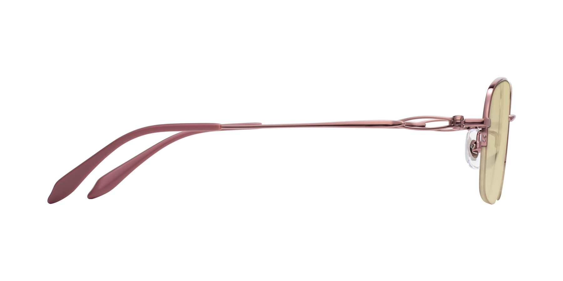 Side of Hiso in Lilac Gold with Light Champagne Tinted Lenses