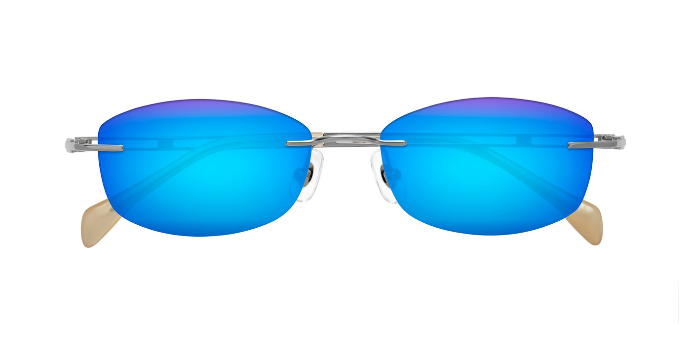 Washa - Silver Flash Mirrored Sunglasses