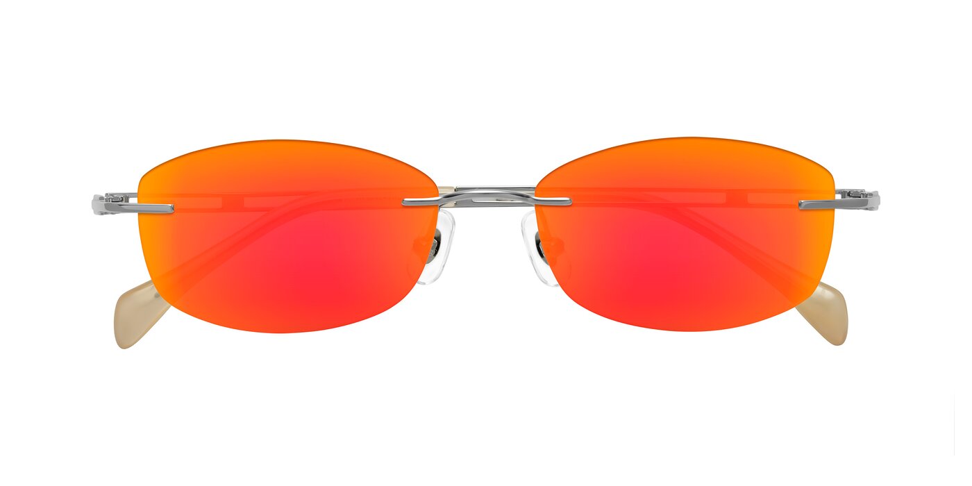 Washa - Silver Flash Mirrored Sunglasses