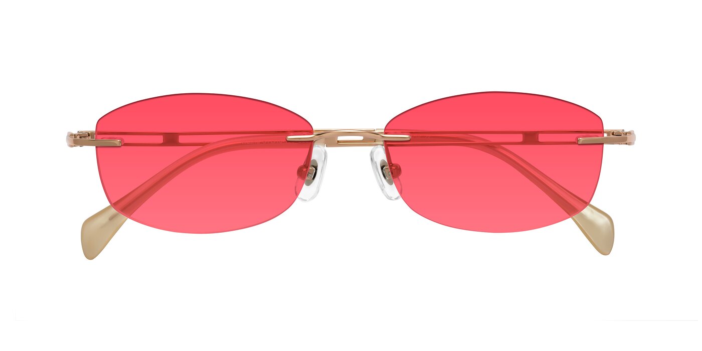 Washa - Rose Gold Tinted Sunglasses