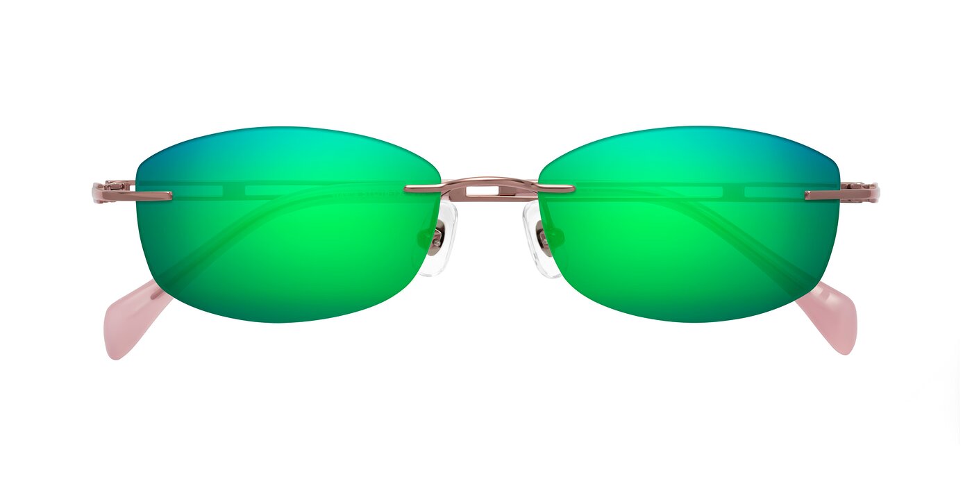 Washa - Lilac Gold Flash Mirrored Sunglasses