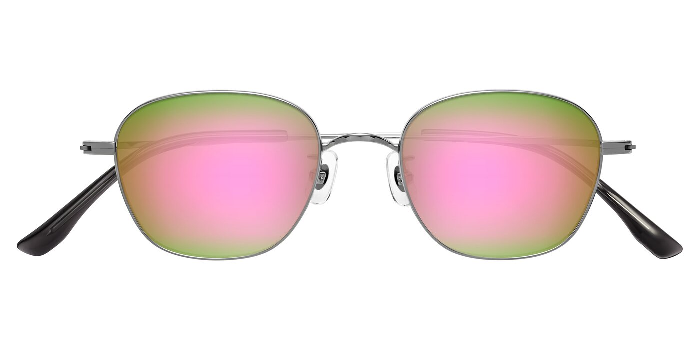 Jelo - Silver Flash Mirrored Sunglasses