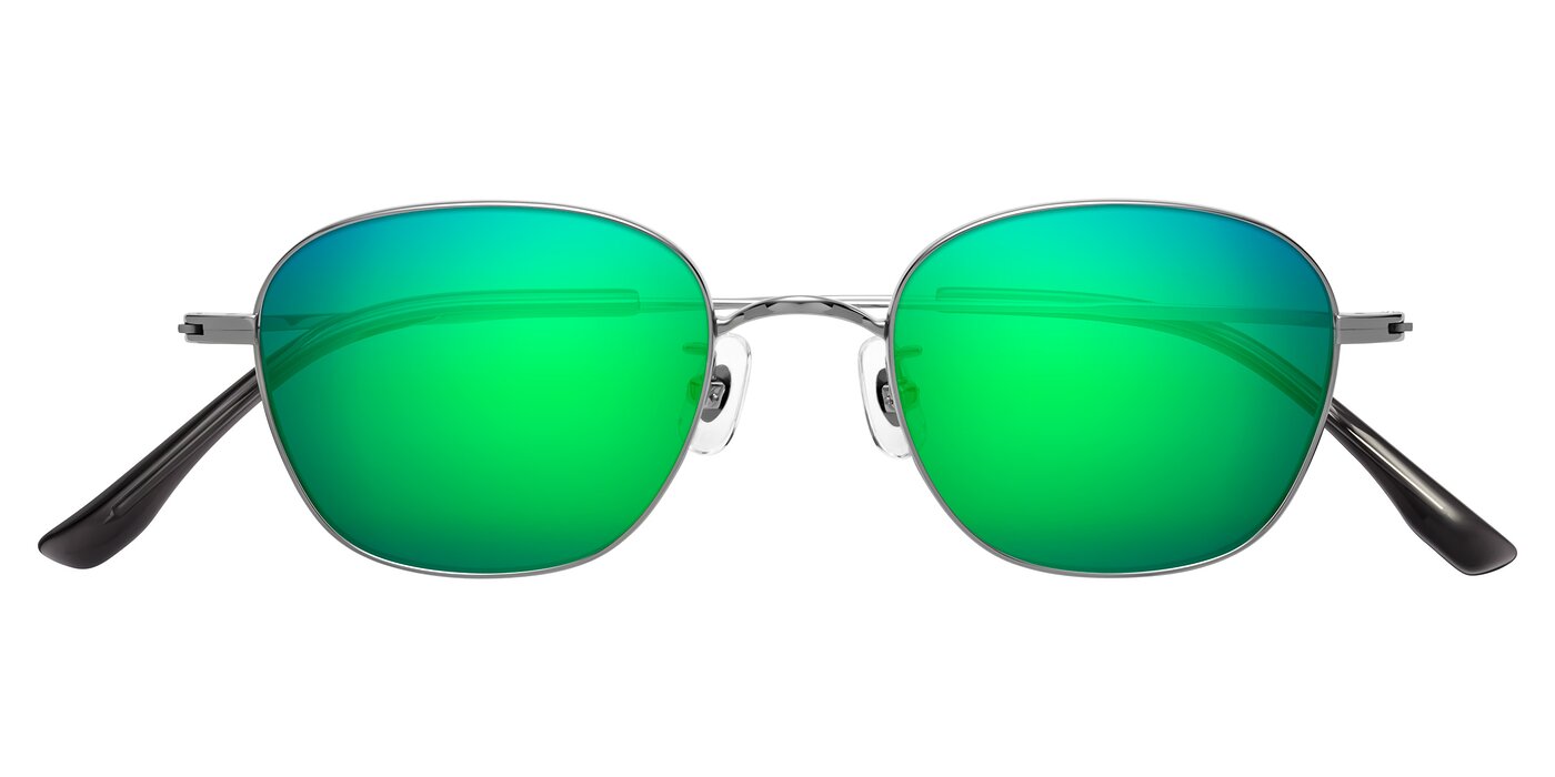Jelo - Silver Flash Mirrored Sunglasses