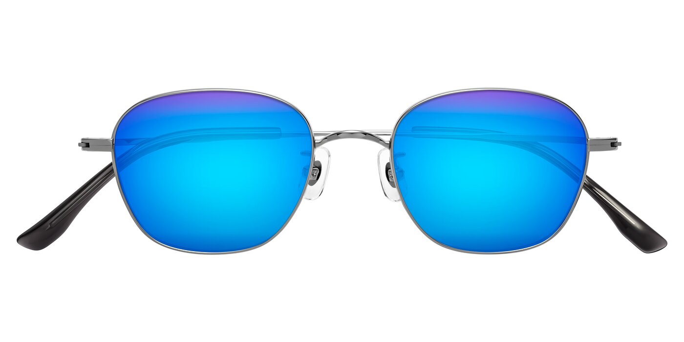 Jelo - Silver Flash Mirrored Sunglasses