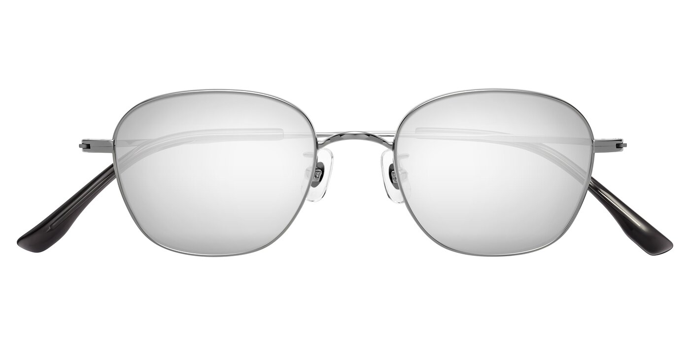 Jelo - Silver Flash Mirrored Sunglasses
