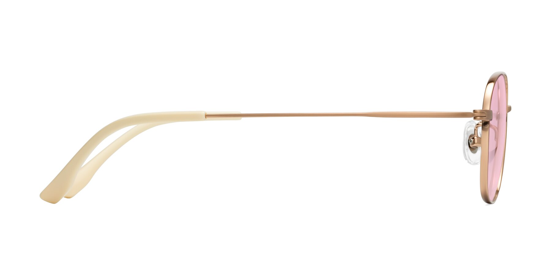 Side of Jelo in Bronze with Light Pink Tinted Lenses