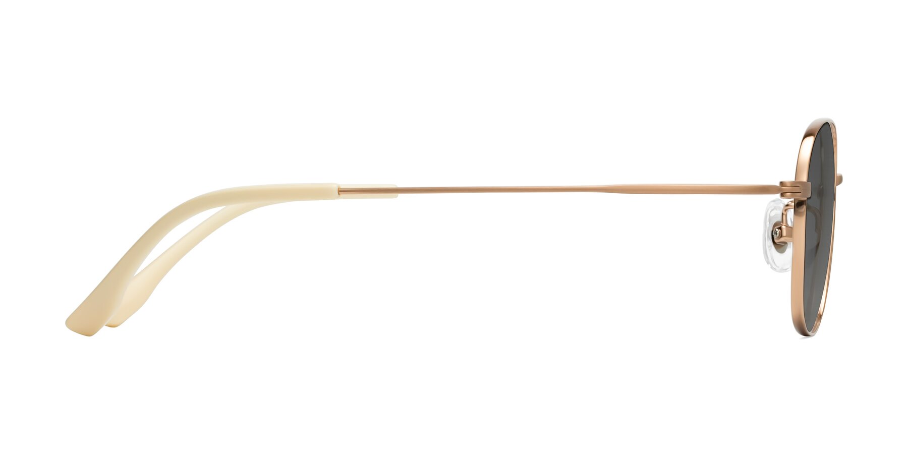 Side of Jelo in Bronze with Medium Gray Tinted Lenses