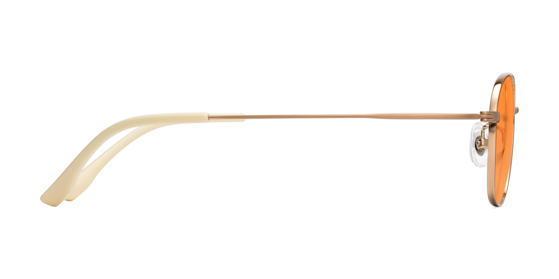 Side of Jelo in Bronze with Orange Tinted Lenses