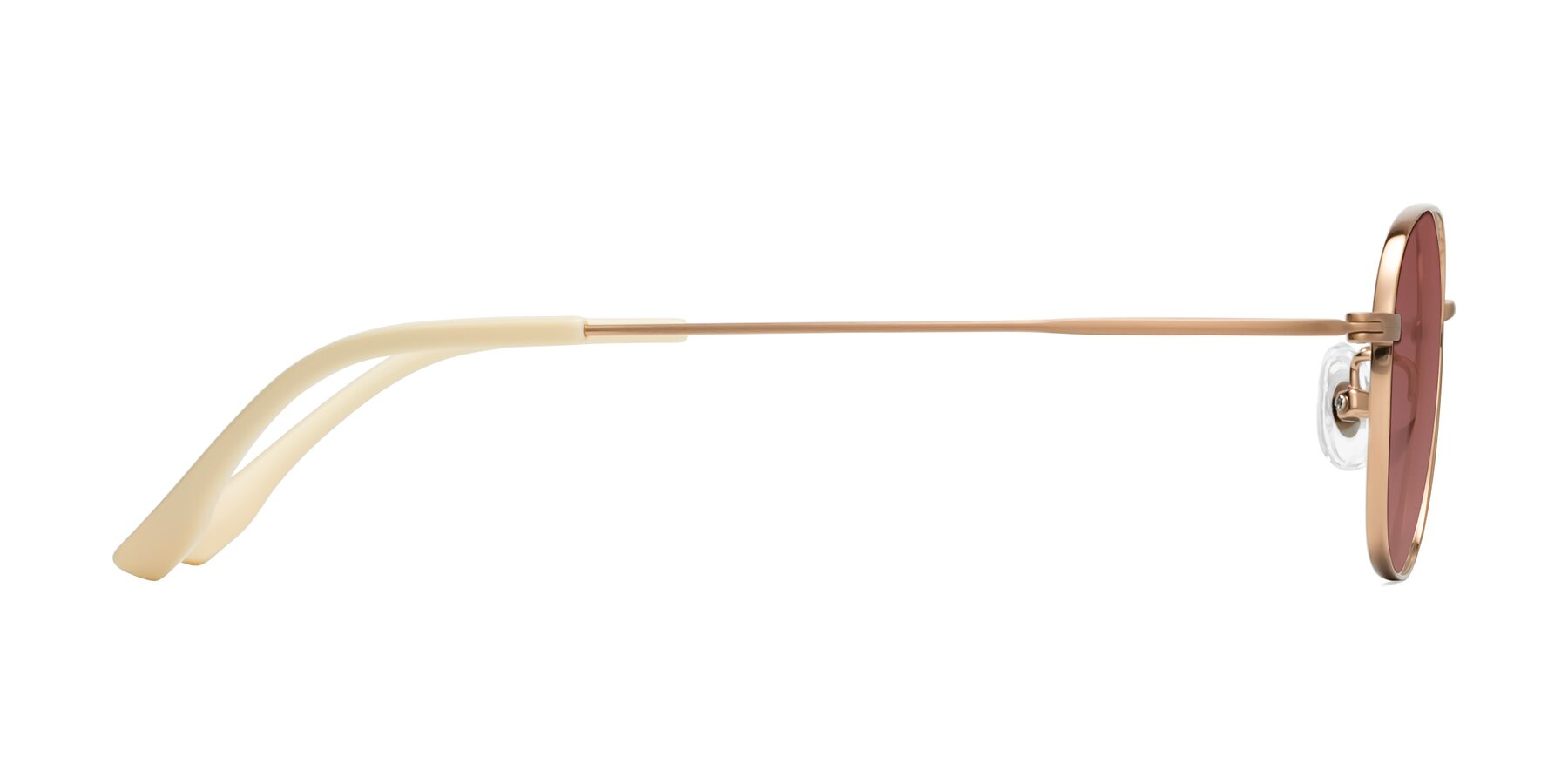 Side of Jelo in Bronze with Garnet Tinted Lenses