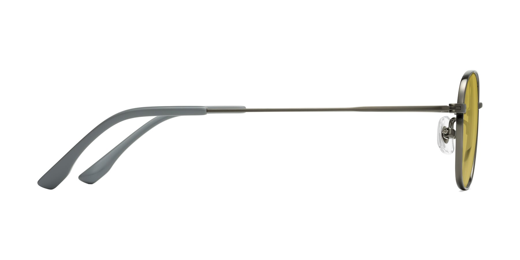 Side of Jelo in Gunmetal with Champagne Tinted Lenses