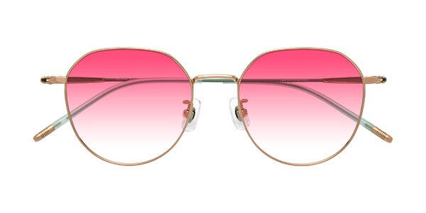 Front of Latiff in Rose Gold / Teal