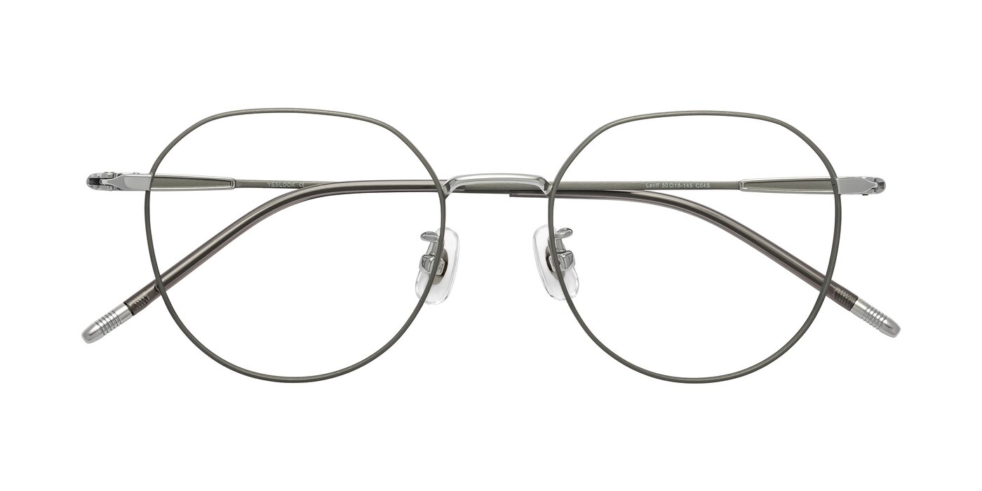 Latiff - Metallic Gray Eyeglasses