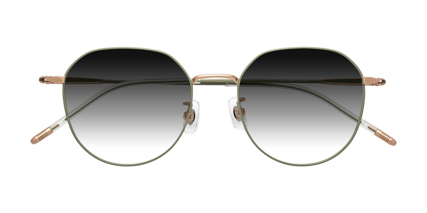 Latiff - Dusty Olive Gradient Sunglasses