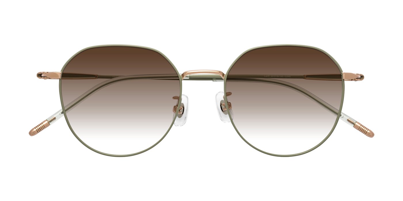 Latiff - Dusty Olive Gradient Sunglasses
