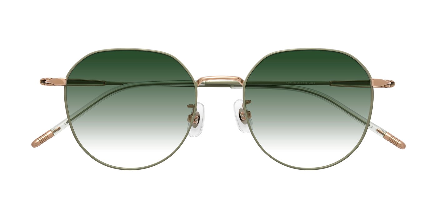 Latiff - Dusty Olive Gradient Sunglasses