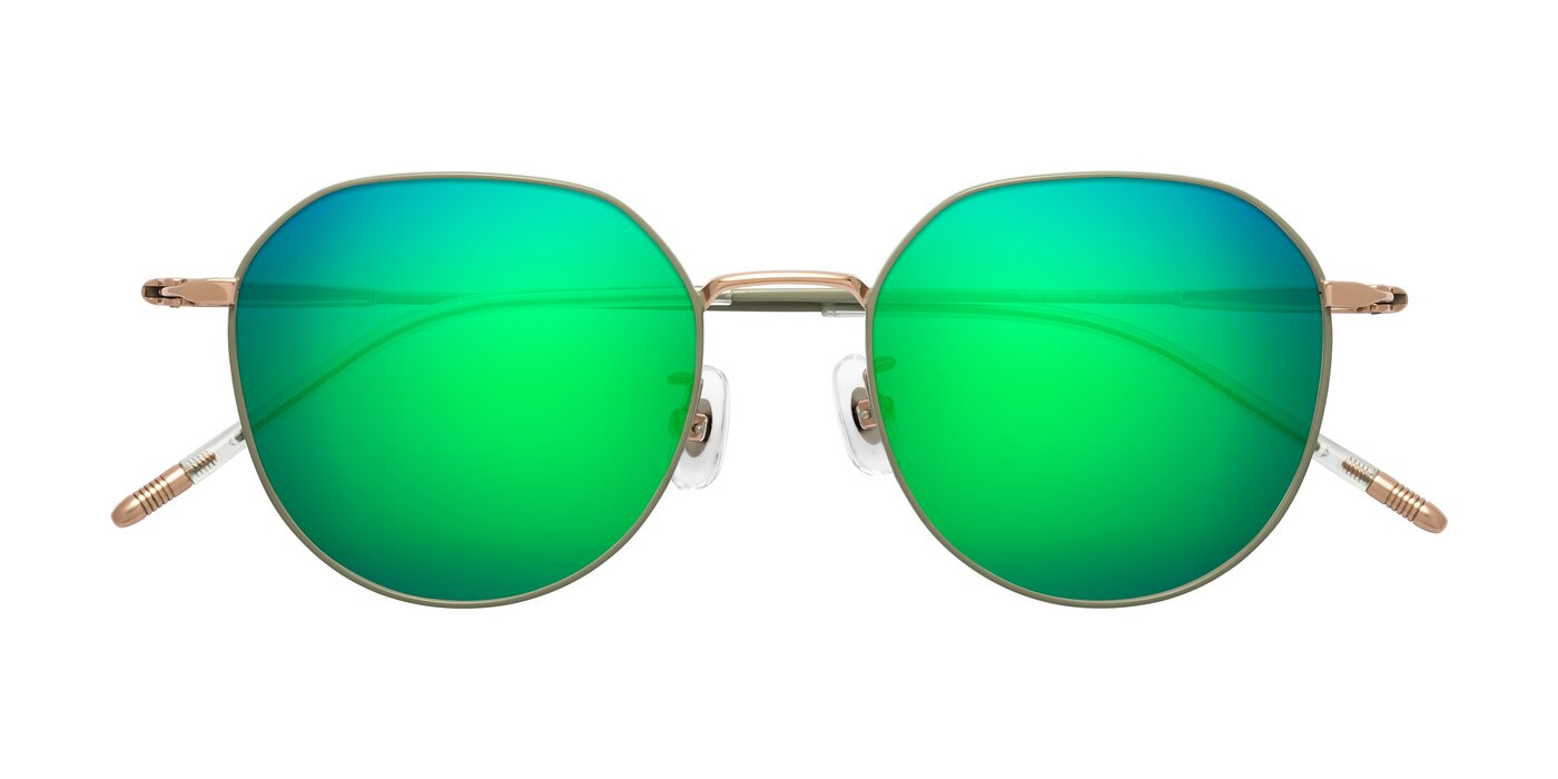 Latiff - Dusty Olive Flash Mirrored Sunglasses