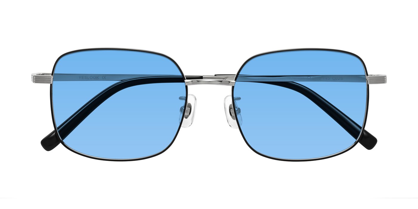 Newman - Black / Silver Tinted Sunglasses