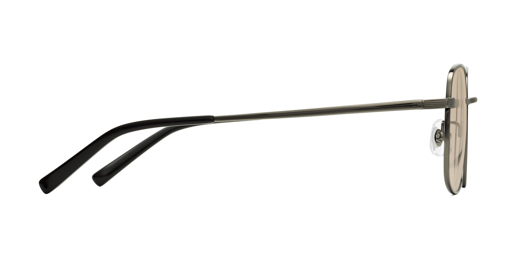 Side of Newman in Gunmetal with Light Brown Tinted Lenses