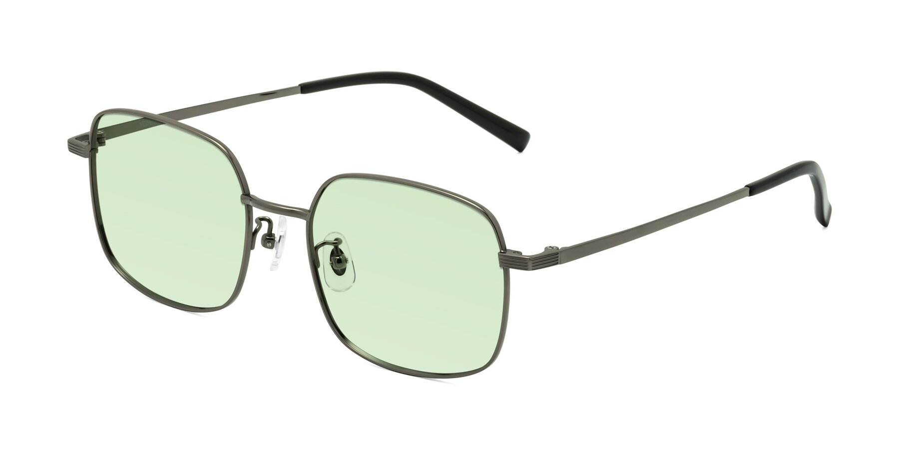 Angle of Newman in Gunmetal with Light Green Tinted Lenses