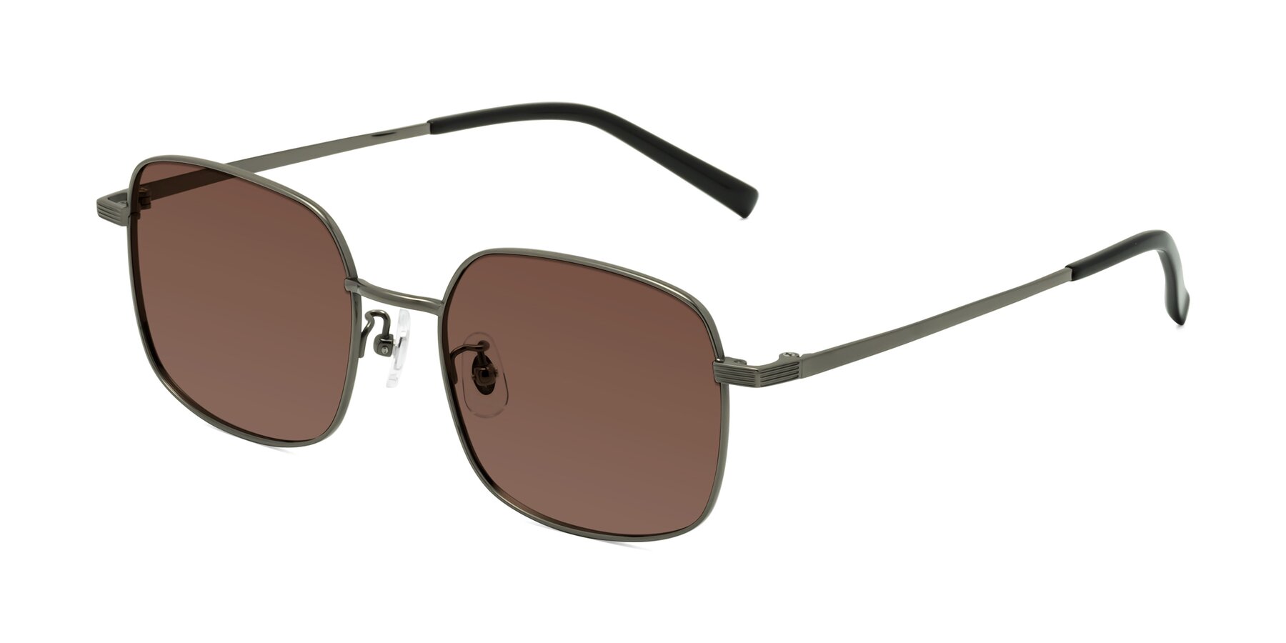 Angle of Newman in Gunmetal with Brown Tinted Lenses