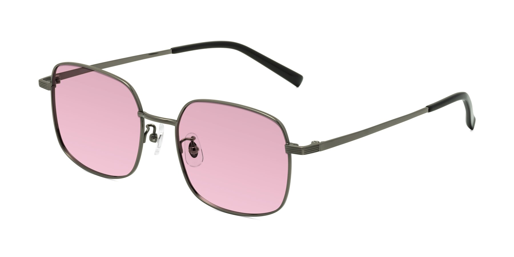 Angle of Newman in Gunmetal with Light Wine Tinted Lenses