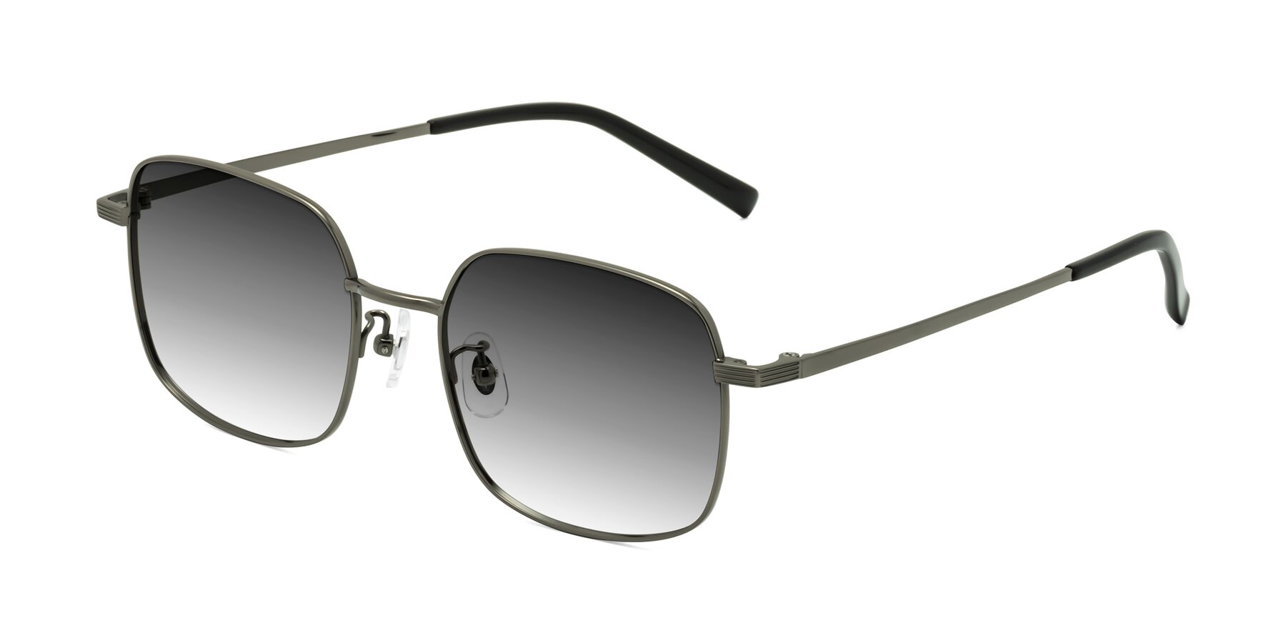 Angle of Newman in Gunmetal with Gray Gradient Lenses