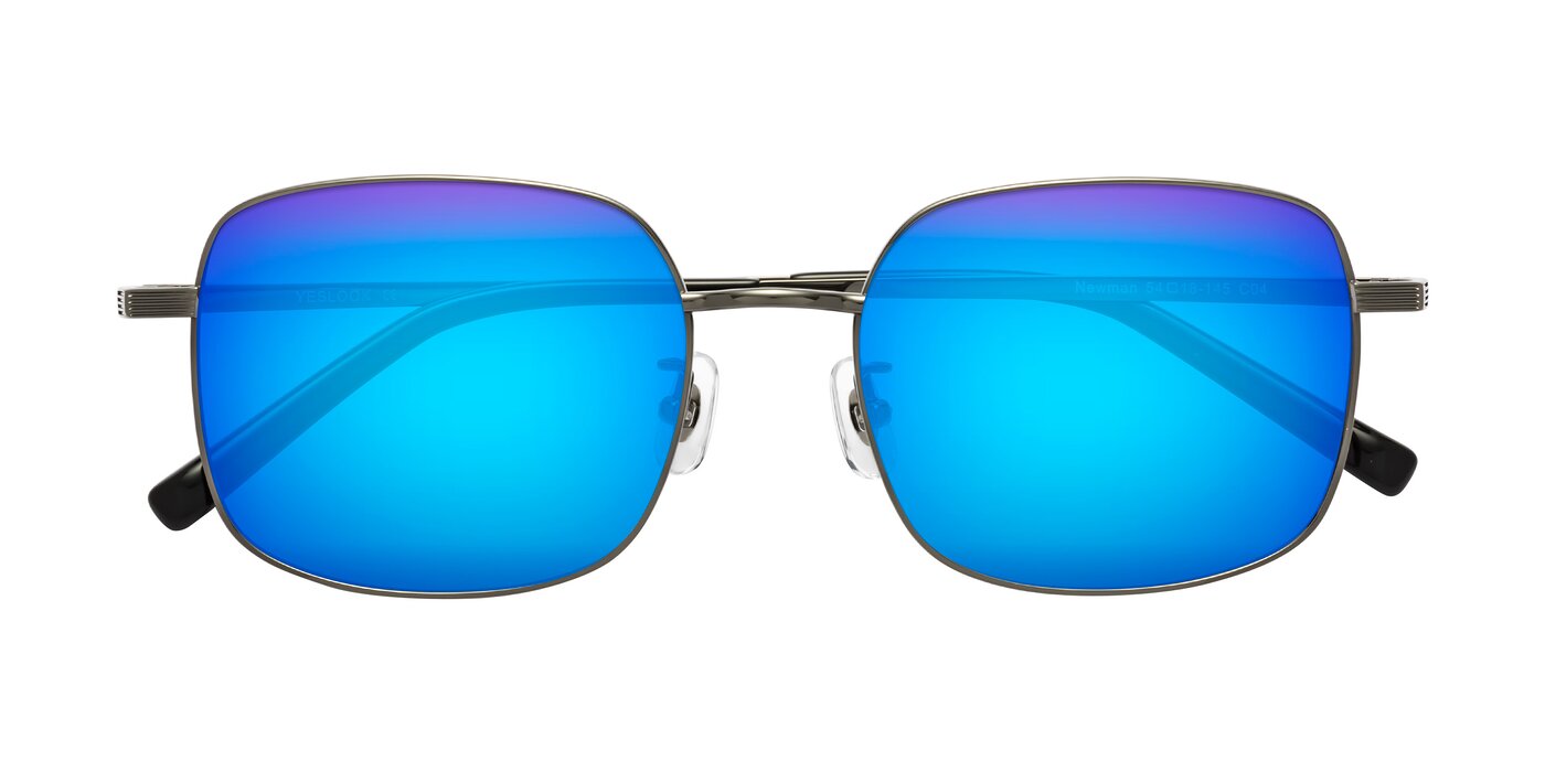 Newman - Gunmetal Flash Mirrored Sunglasses