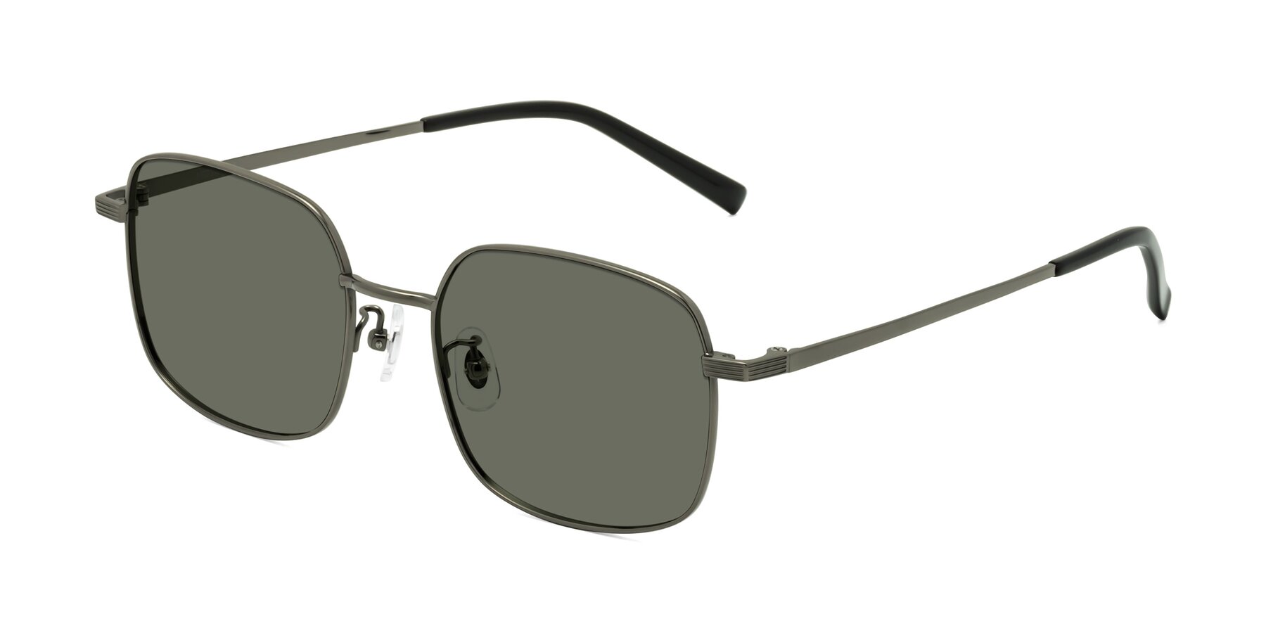 Angle of Newman in Gunmetal with Gray Polarized Lenses