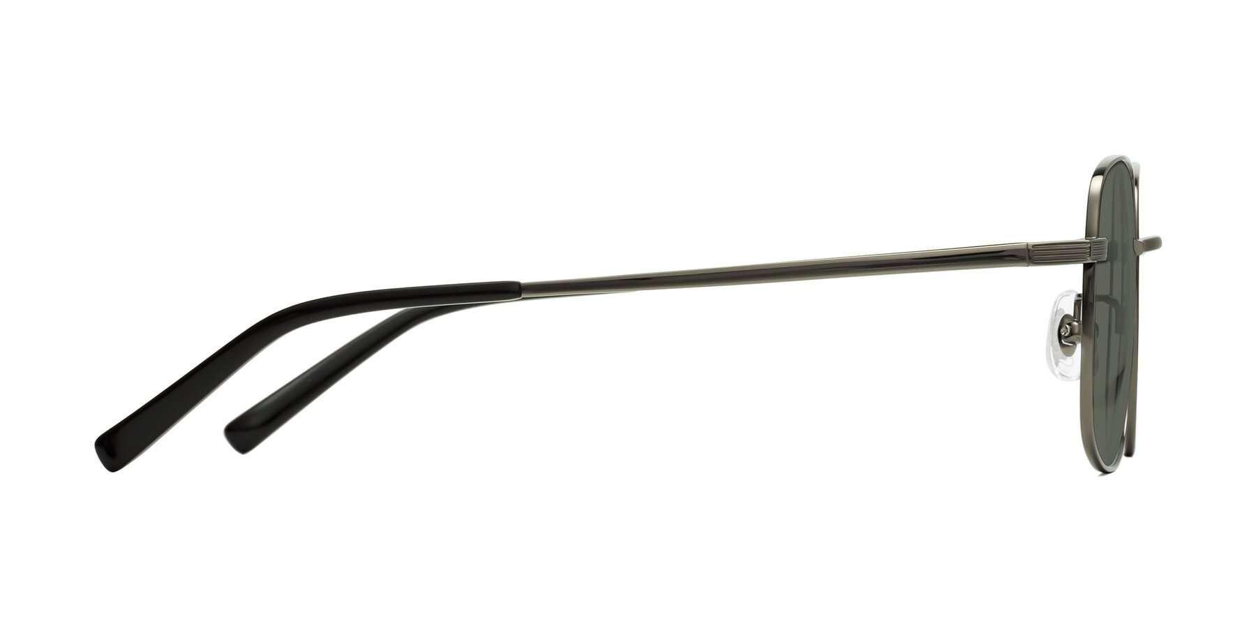 Side of Newman in Gunmetal with Gray Polarized Lenses