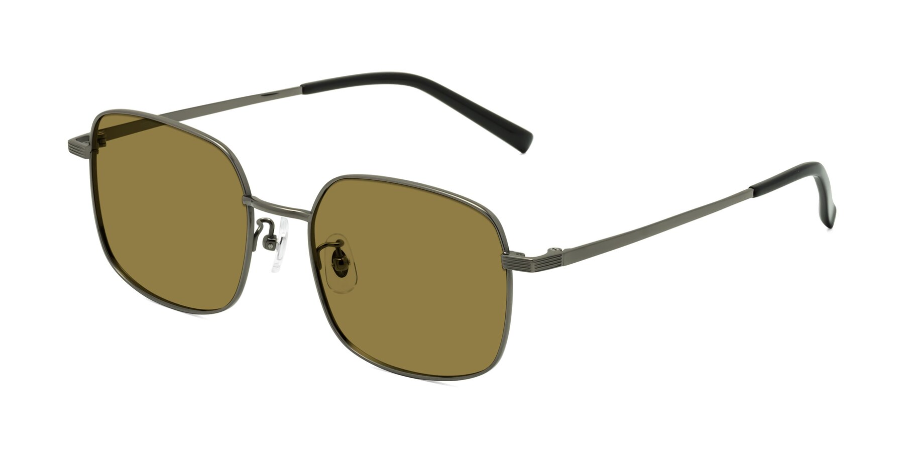 Angle of Newman in Gunmetal with Brown Polarized Lenses