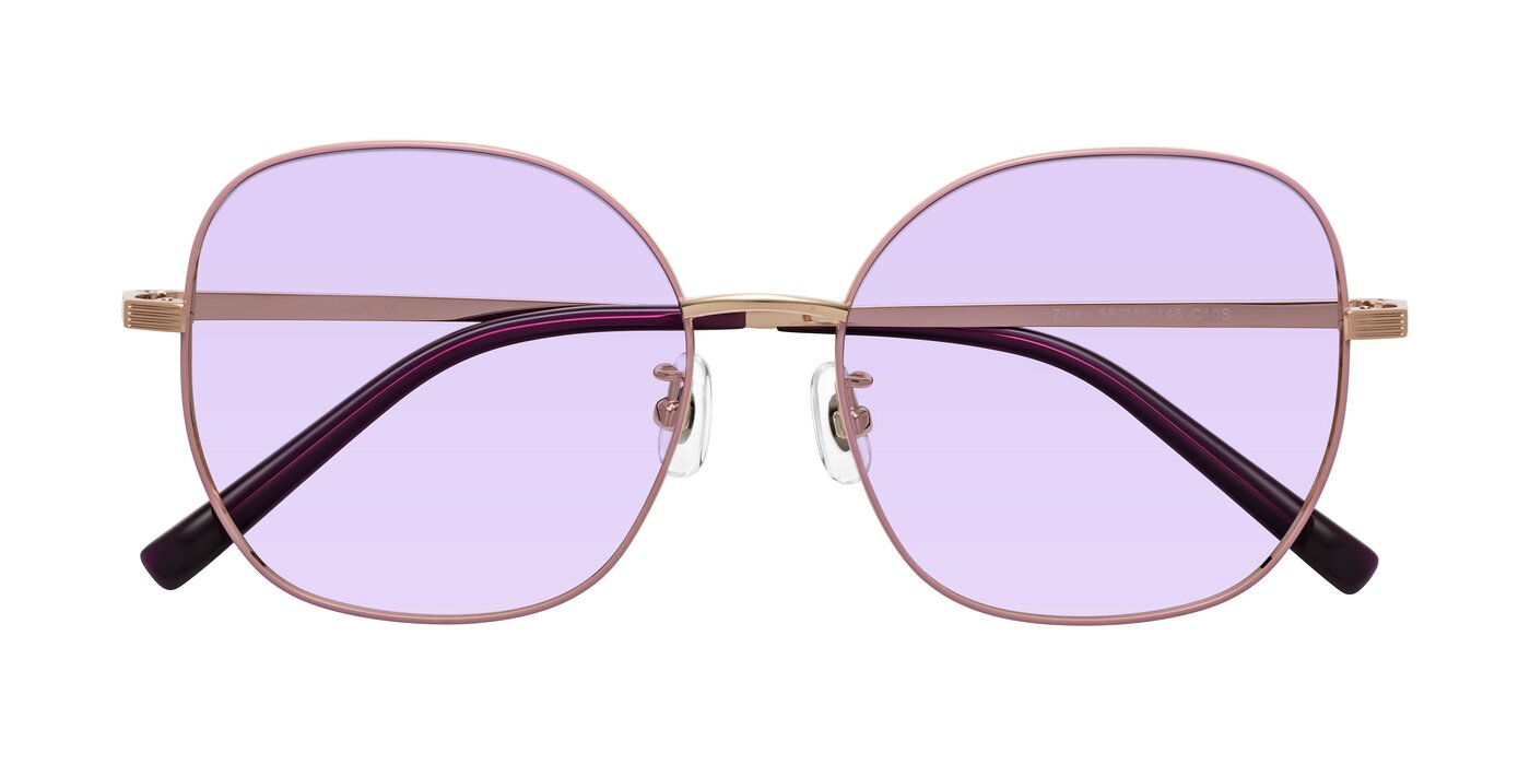 Zissy - Pink / Rose Gold Tinted Sunglasses