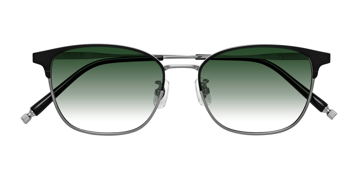 Tavares - Matte Black/Silver Gradient Sunglasses