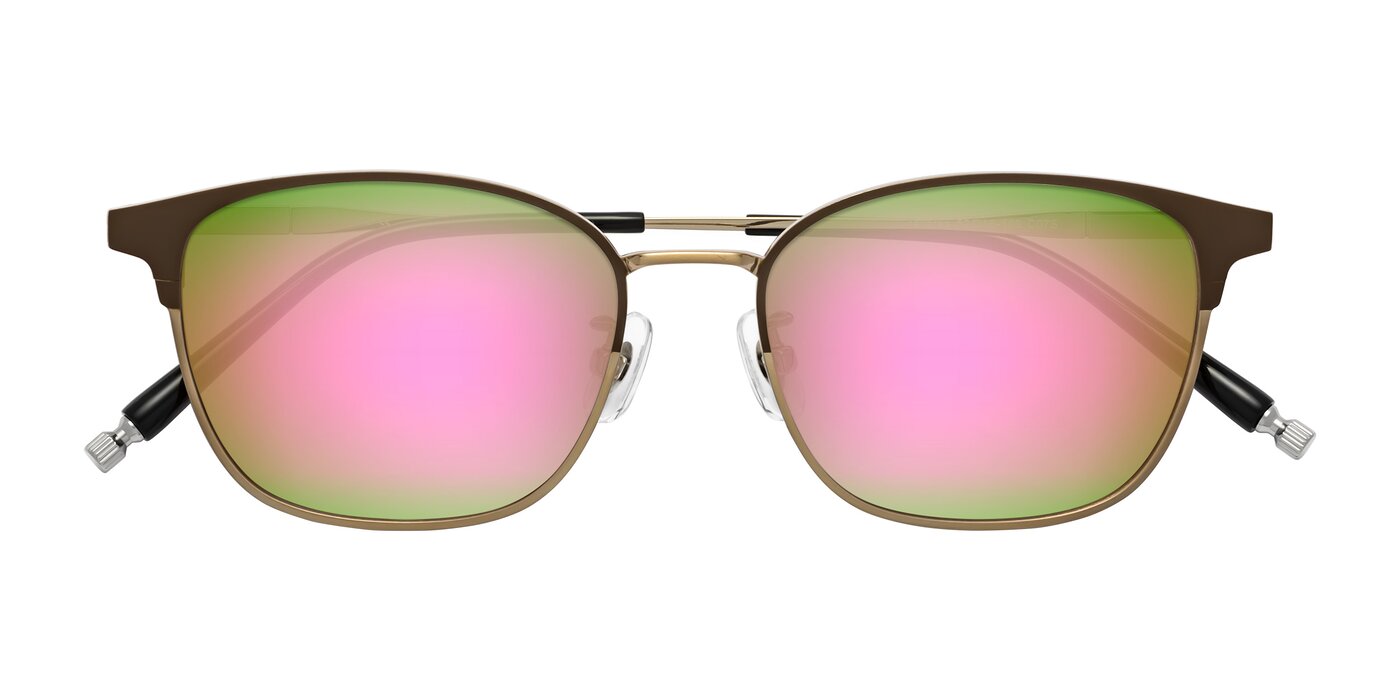 Tavares - Coffee Gunmetal/Bronze Flash Mirrored Sunglasses