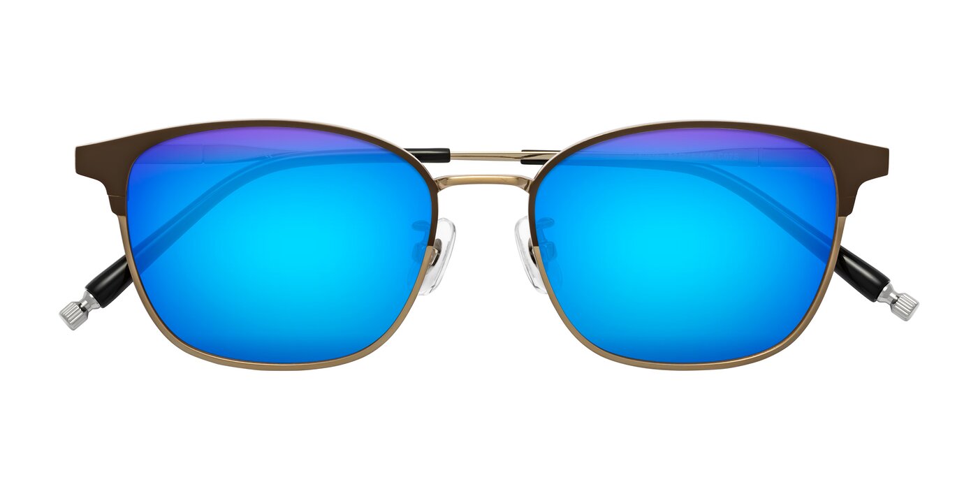 Tavares - Coffee Gunmetal/Bronze Flash Mirrored Sunglasses