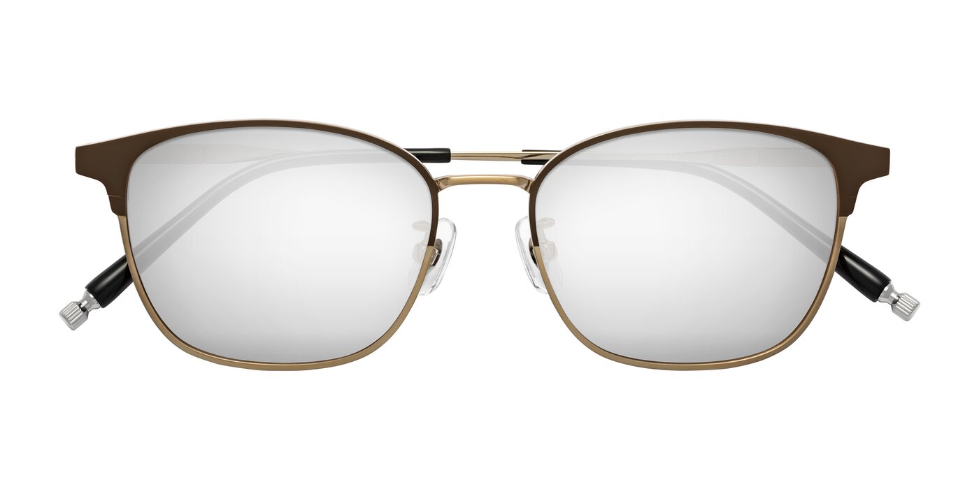 Tavares - Coffee Gunmetal/Bronze Flash Mirrored Sunglasses