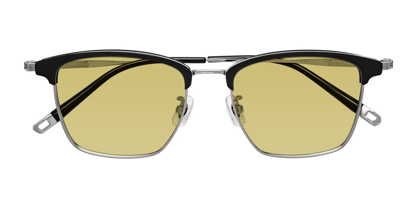Wolff - Black/Silver Tinted Sunglasses