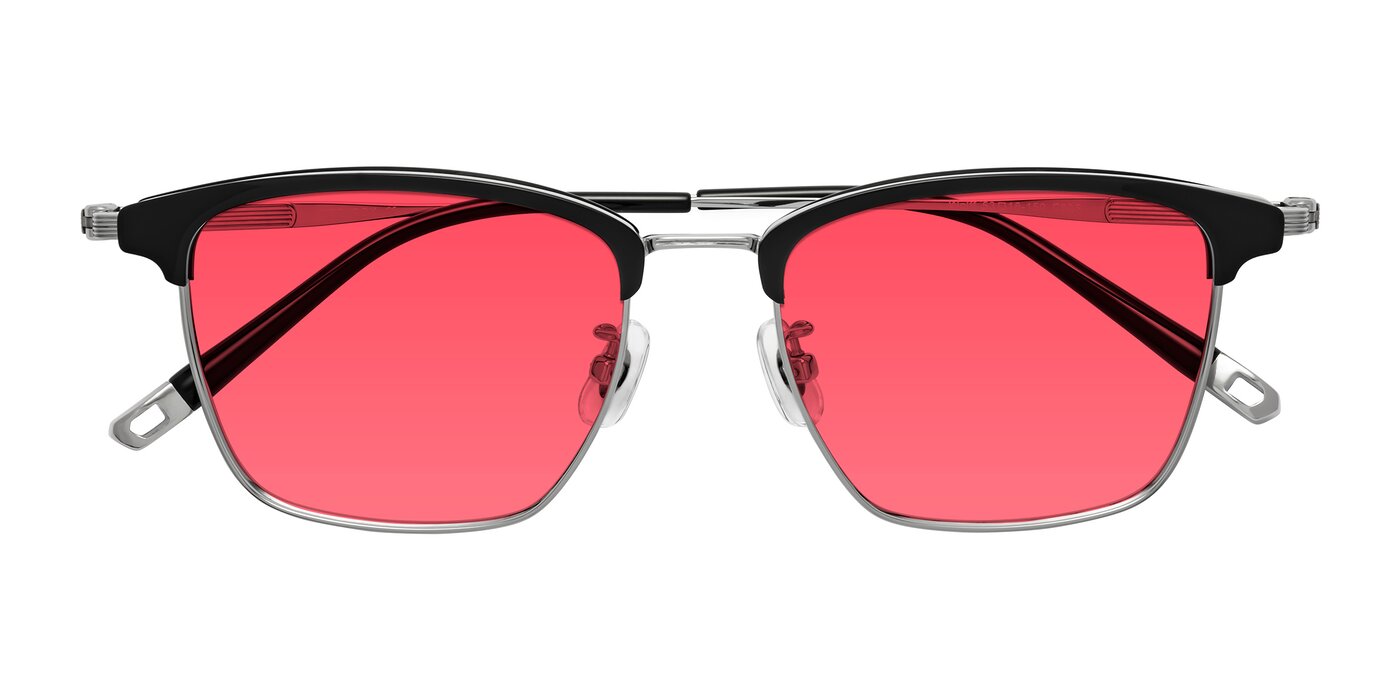 Wolff - Black/Silver Tinted Sunglasses